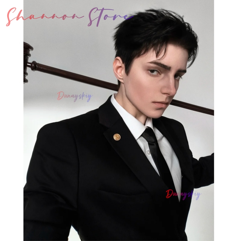 Cosplay Anime Black Hair - Hiromi Higuruma - Peluca corta negra