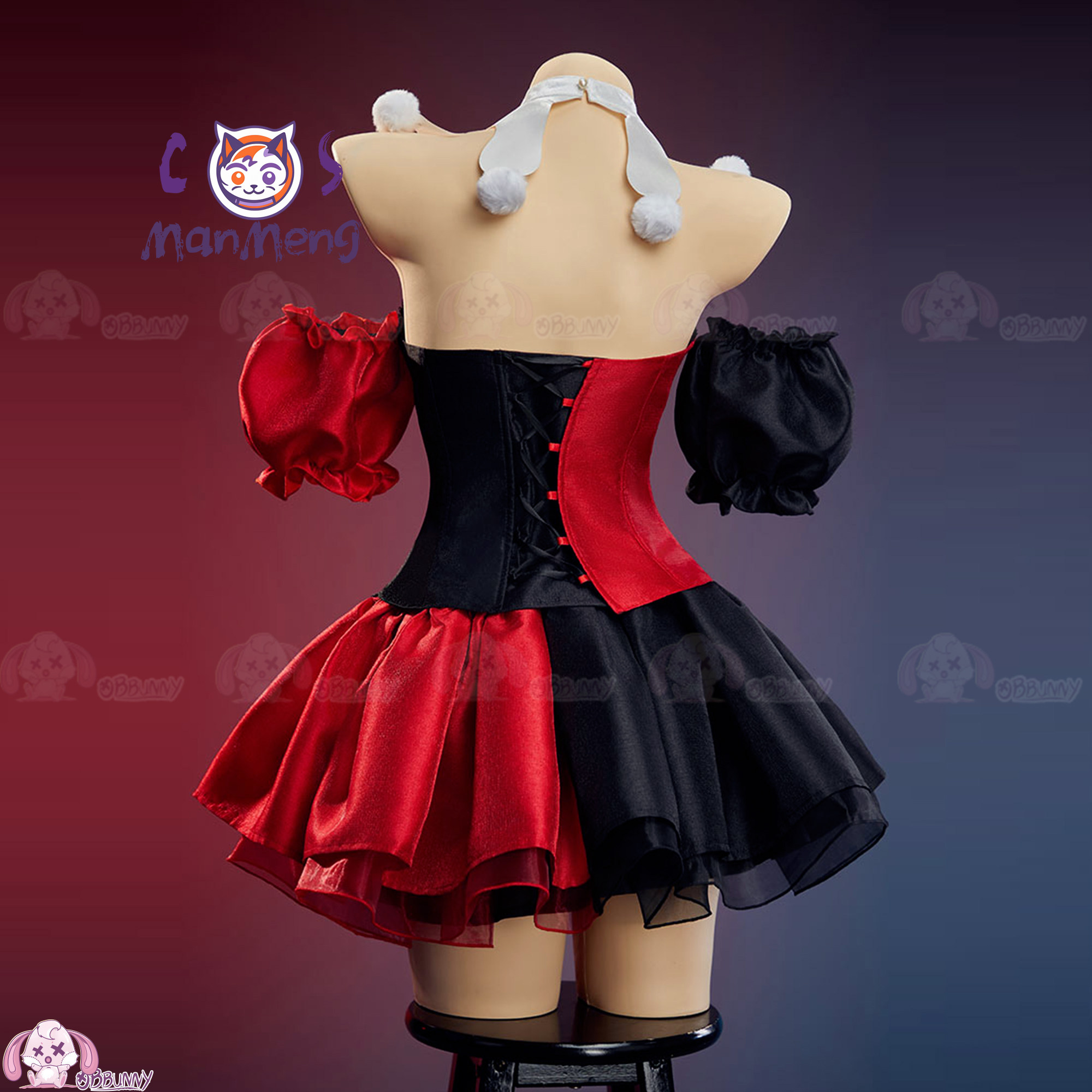 Cosplay Anime Black - Nueva Falda Gótica Lolita de Payaso,