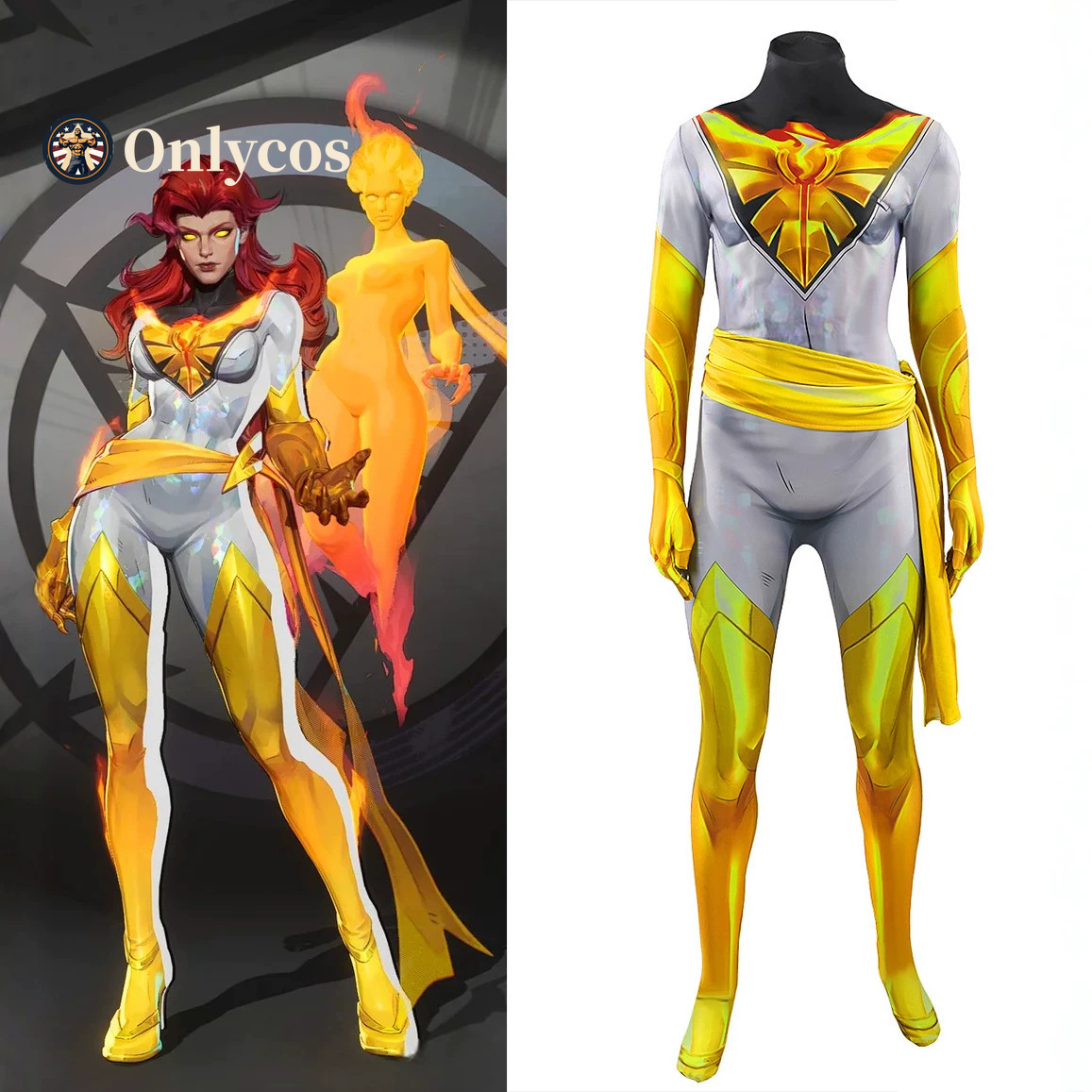 Anime Cosplay Bodysuit - Disfraz de cosplay de Rivals White