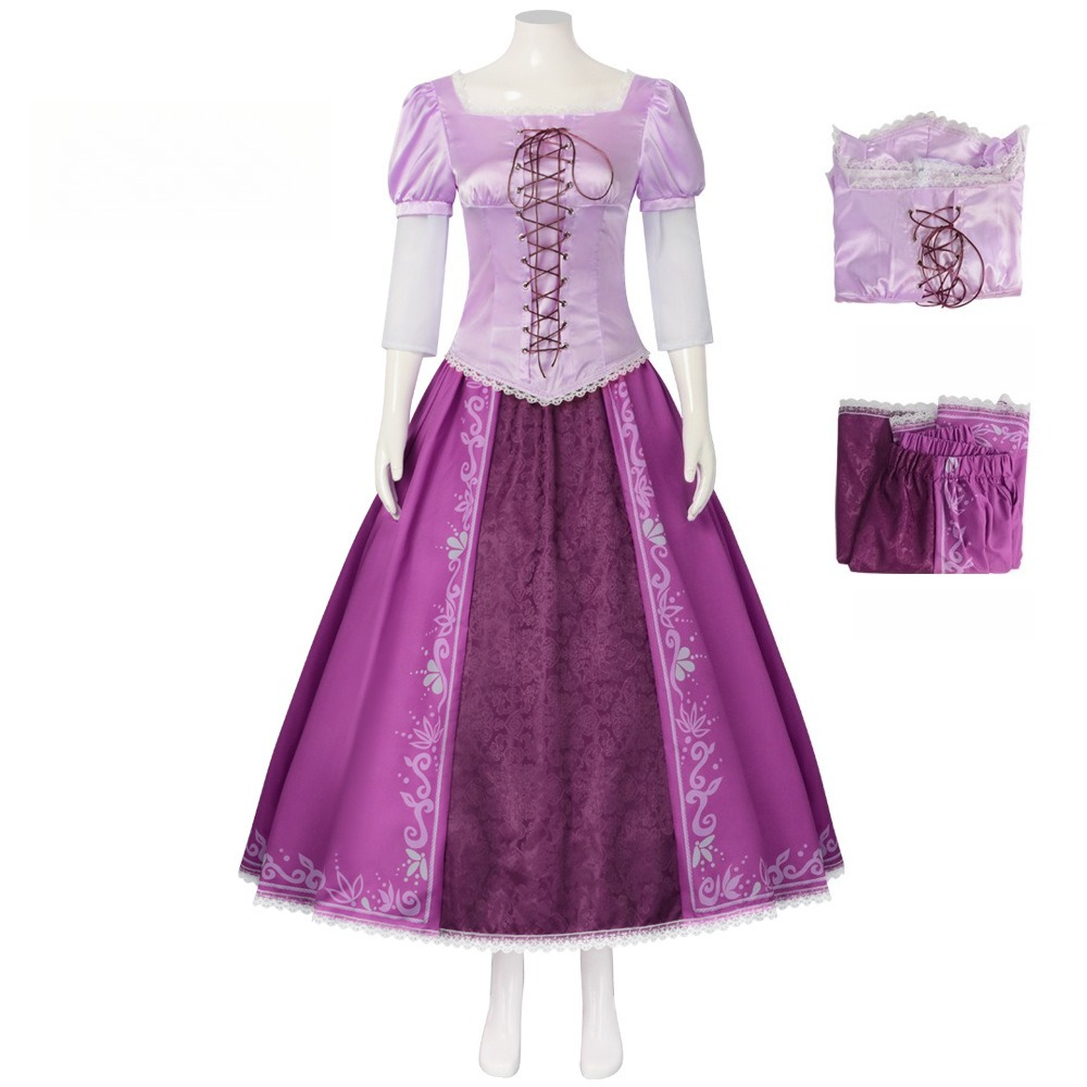 Anime Cosplay Romance - Disfraz de Rapunzel de Halloween para