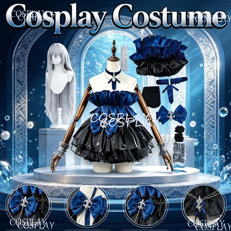 Anime Cosplay Photoshoot - Disfraz de Azur Lane, Vestido de