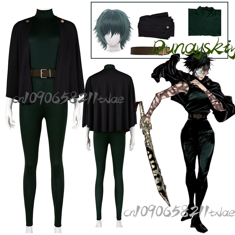 Anime Cosplay Jujutsu - Disfraz de Cosplay de Zenin Maki,