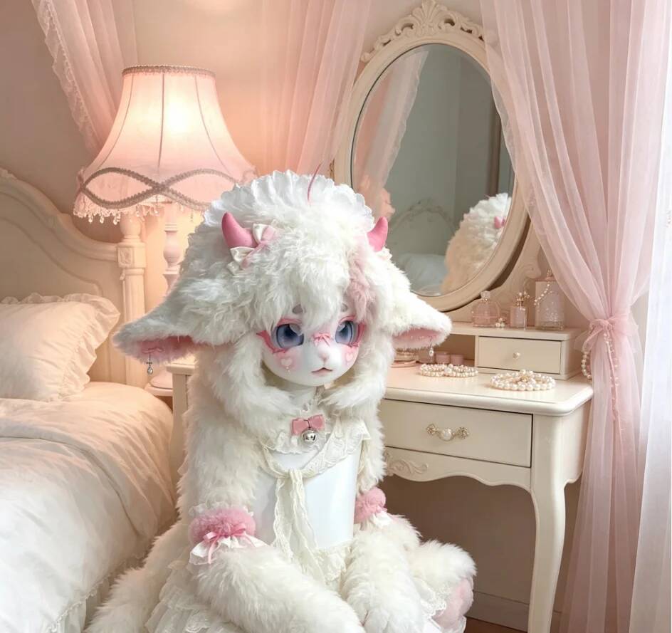 Máscara de Kemono de Oveja/Cor - Anime Cosplay Mask reseña y precio