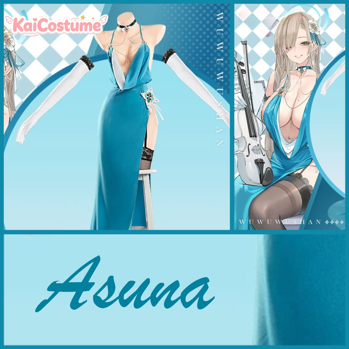 Disfraz de cosplay de Asuna de - Anime Cosplay Photoshoot reseña y precio
