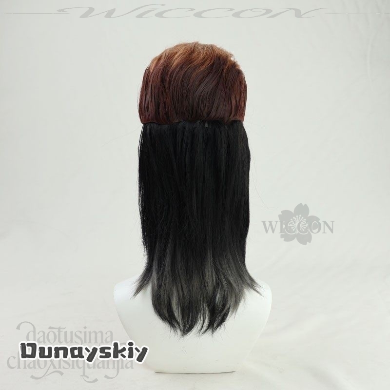 Peluca sintética marrón/negra  - Cosplay Anime Black Hair reseña y precio