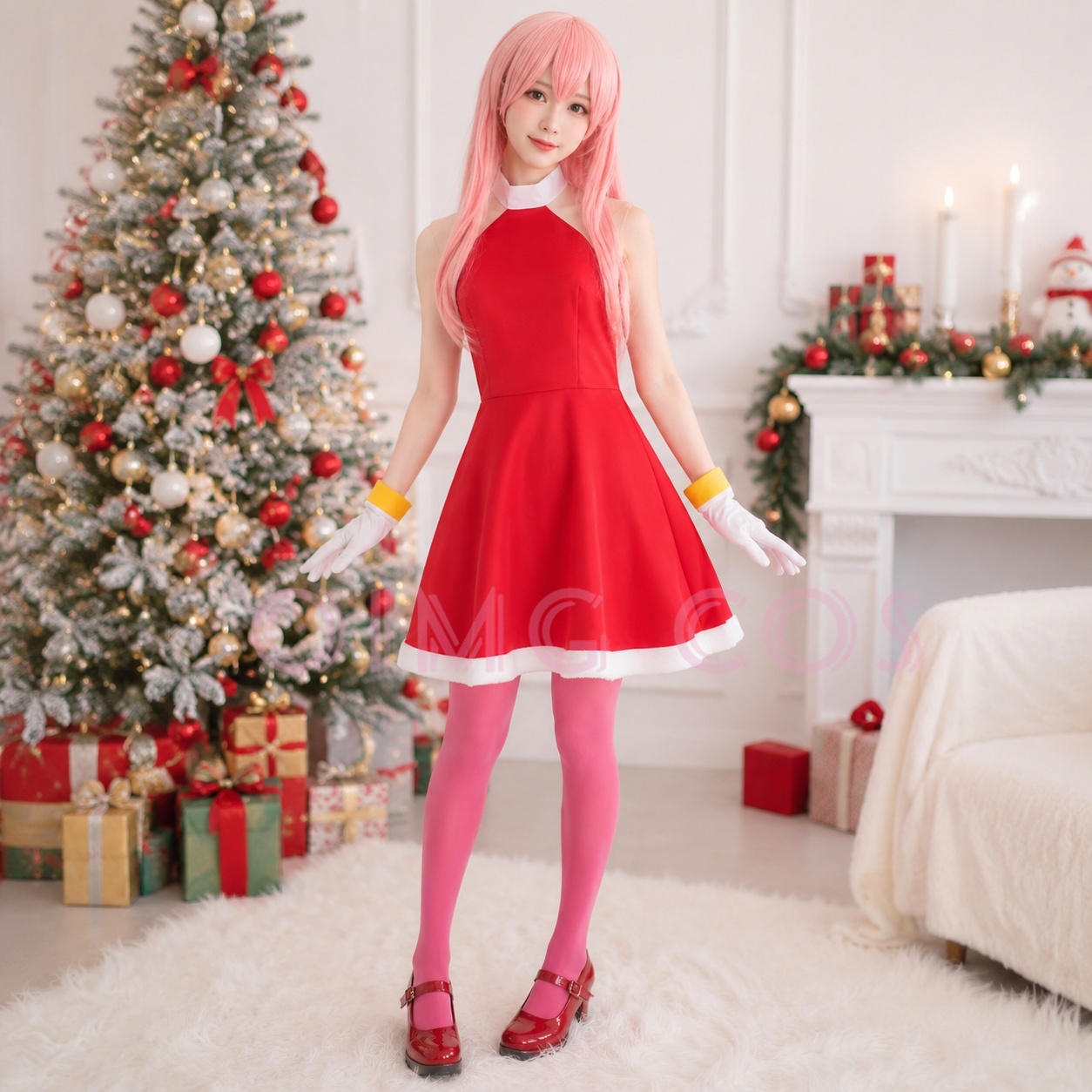 Disfraz de Cosplay de Amy Rose - Anime Cosplay Costumes Female reseña y precio