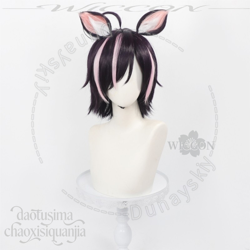 Peluca de cosplay de Hameko de - Cosplay Anime Black Hair reseña y precio