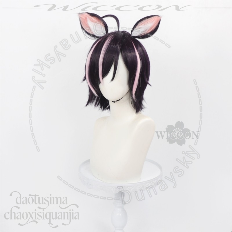 Peluca de cosplay de Hameko de - Cosplay Anime Black Hair reseña y precio