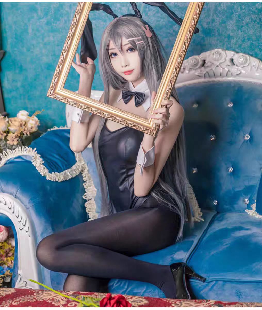 Sexy chica conejito Sakurajima - Anime Cosplay Bodysuit reseña y precio