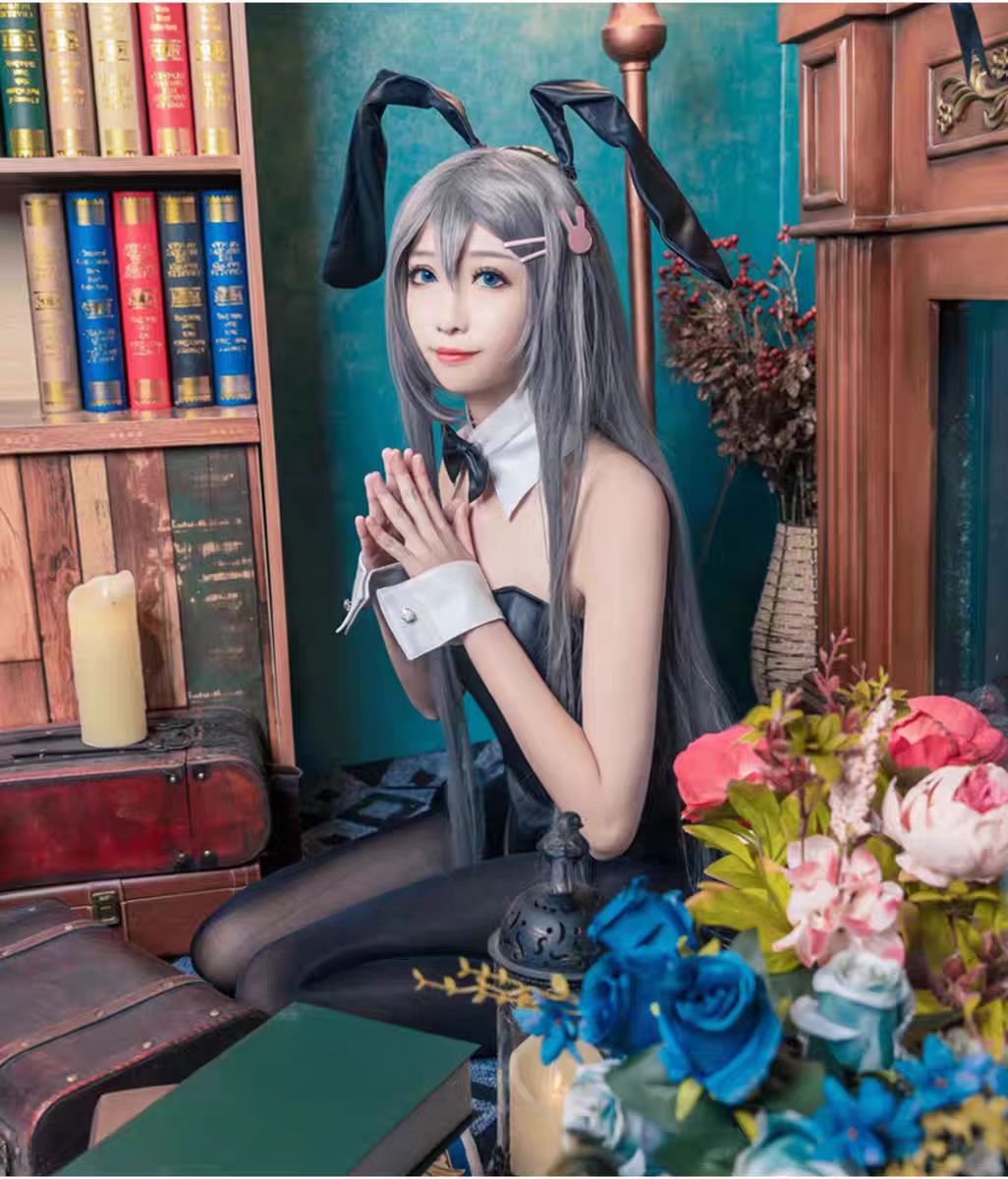 Sexy chica conejito Sakurajima - Anime Cosplay Bodysuit reseña y precio