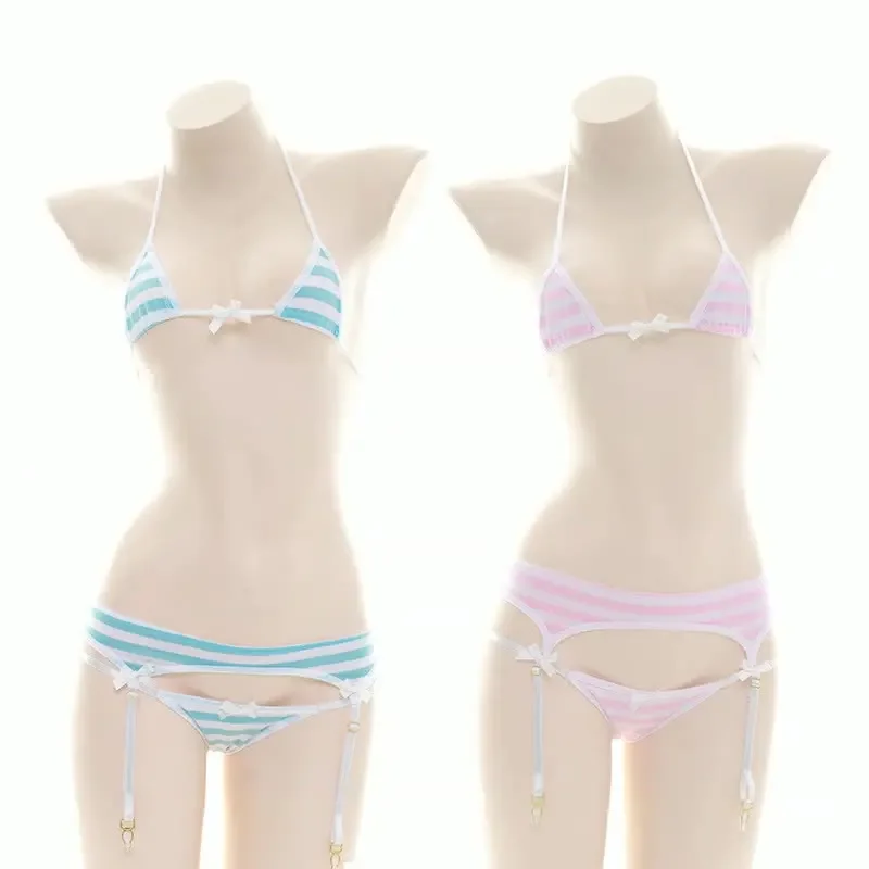 Traje de baño bikini de tres p - Anime Cosplay Images reseña y precio