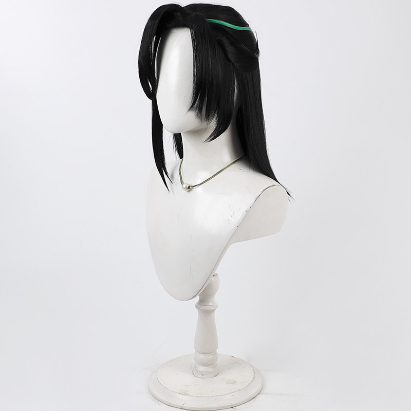 Peluca de Cosplay de Sasanuki  - Cosplay Anime Black Hair reseña y precio