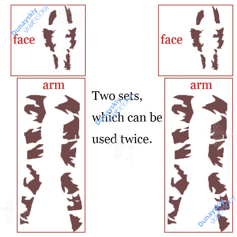 Calcomanías de tatuajes tempor - Anime Cosplay Jujutsu reseña y precio