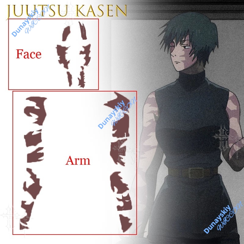 Calcomanías de tatuajes tempor - Anime Cosplay Jujutsu reseña y precio